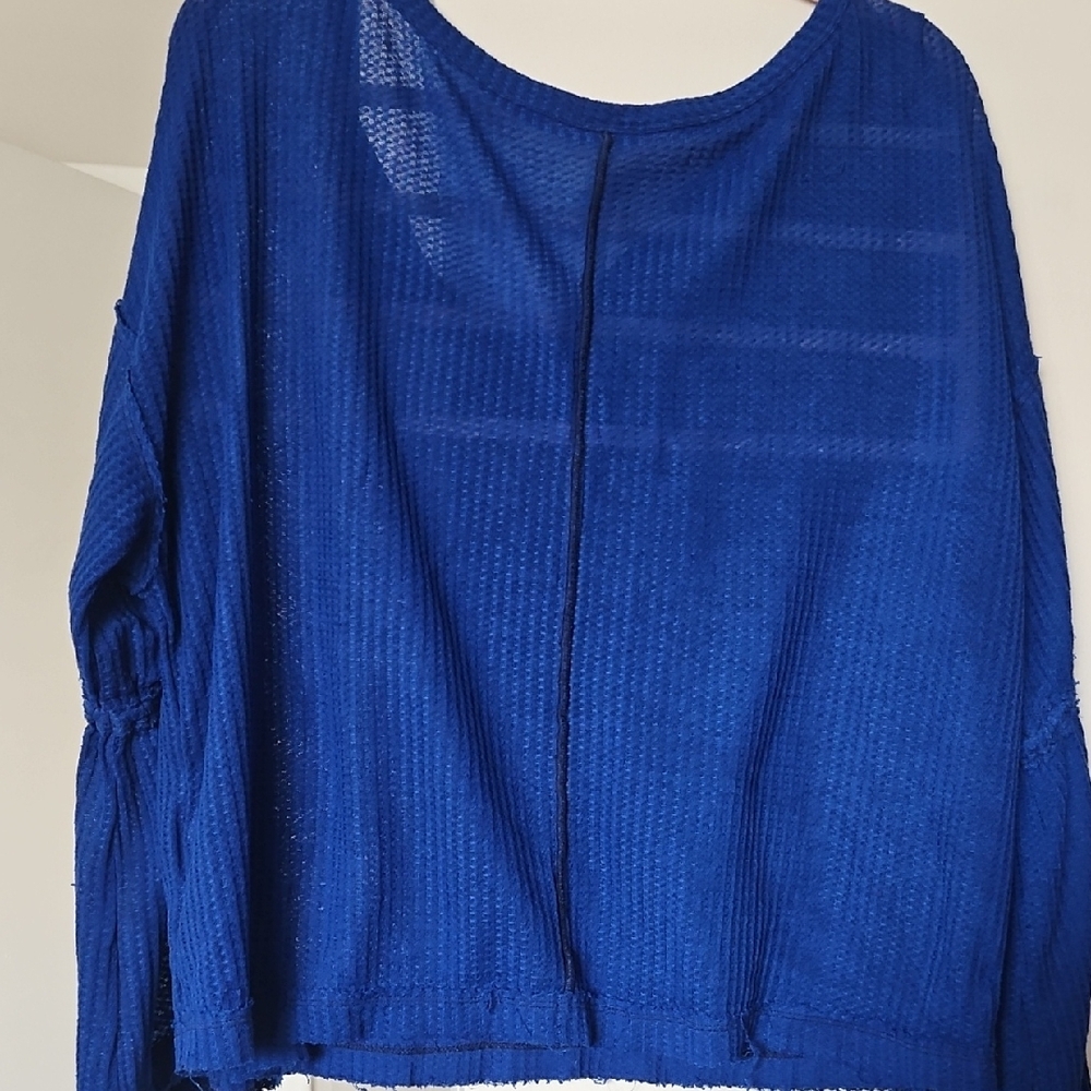 Blue Knit Top - Picture 2 of 2